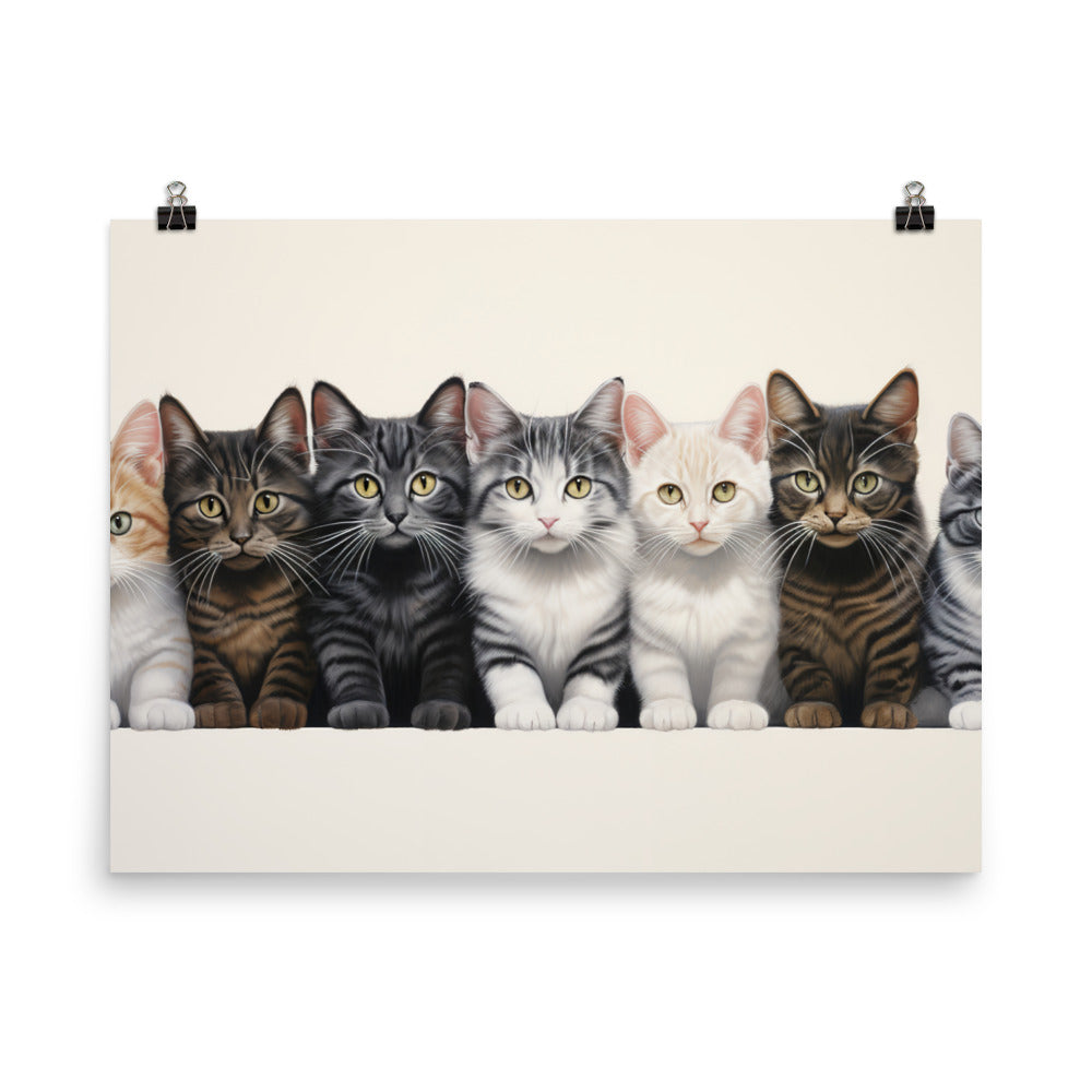 American Shorthair Photo paper poster - PosterfyAI.com