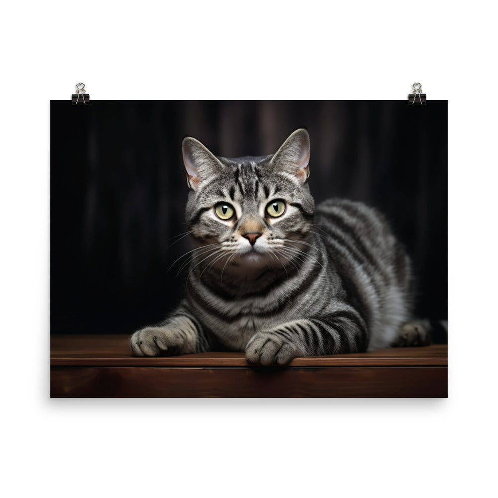 American Shorthair Photo paper poster - PosterfyAI.com