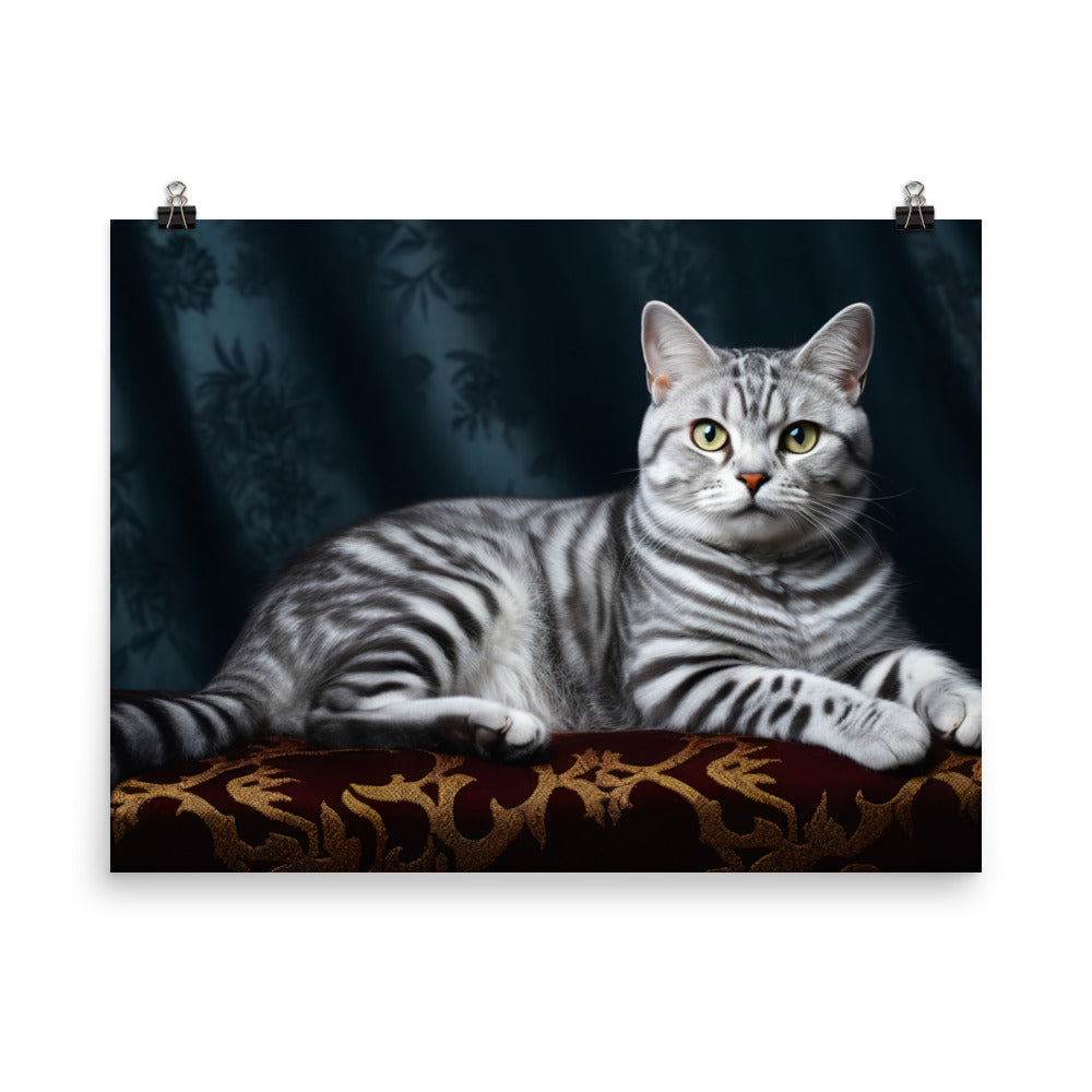 American Shorthair Photo paper poster - PosterfyAI.com