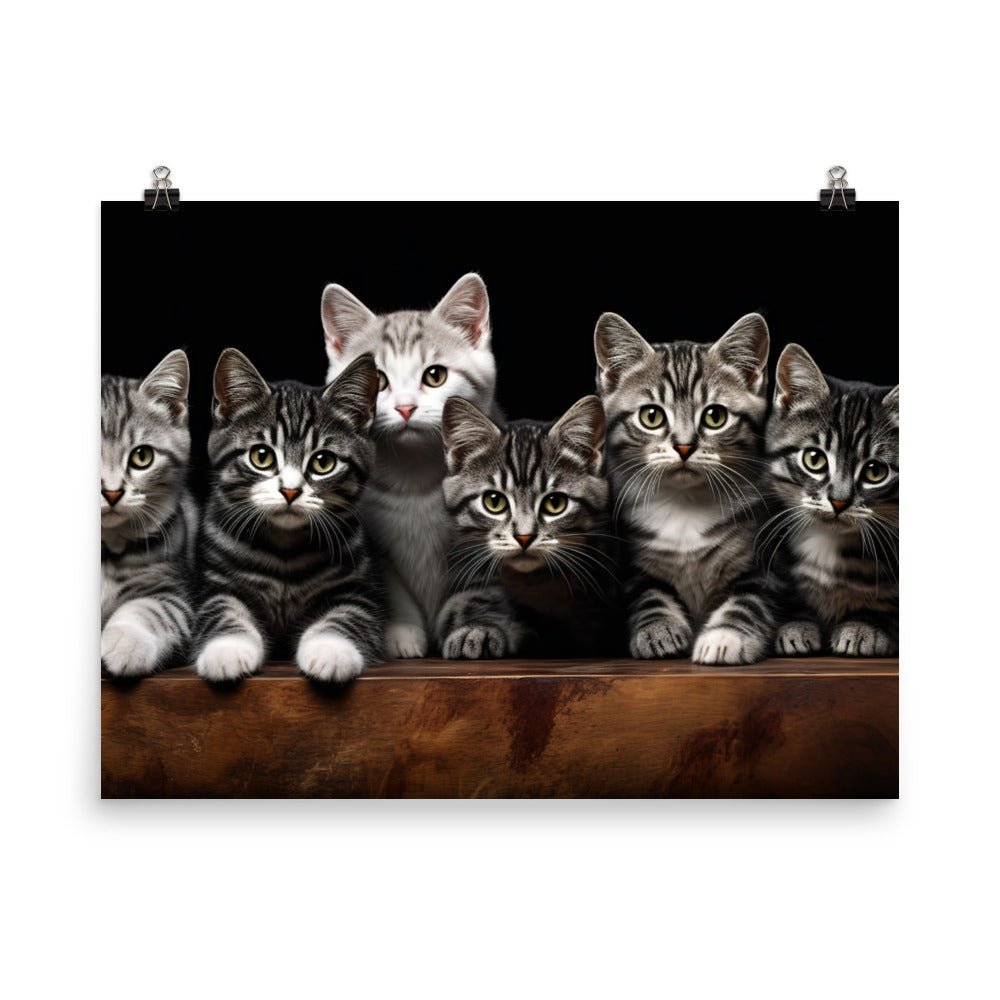 American Shorthair Photo paper poster - PosterfyAI.com