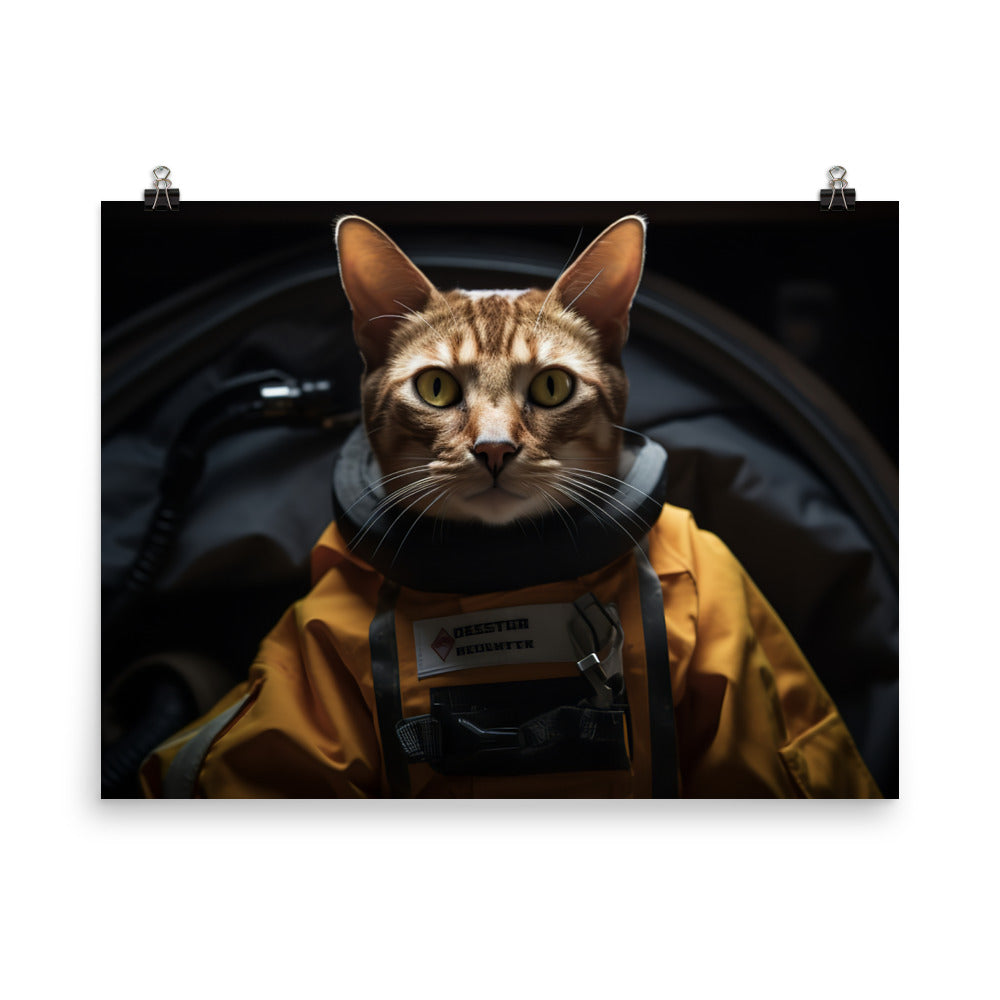 Abyssinian Paramedic Photo paper poster - PosterfyAI.com