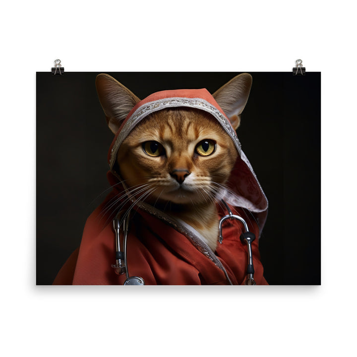 Abyssinian Nurse Photo paper poster - PosterfyAI.com