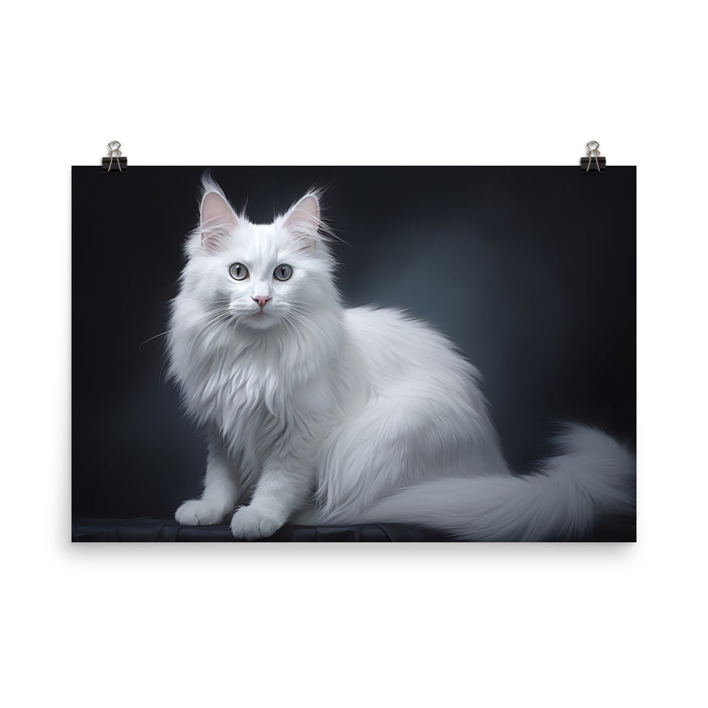 Turkish Angora Photo paper poster - PosterfyAI.com