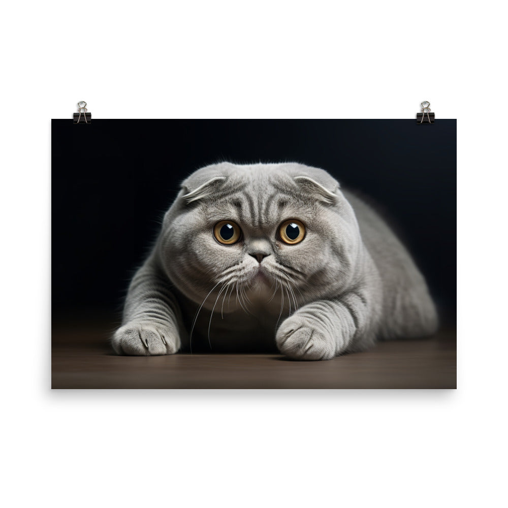 Scottish Fold Photo paper poster - PosterfyAI.com
