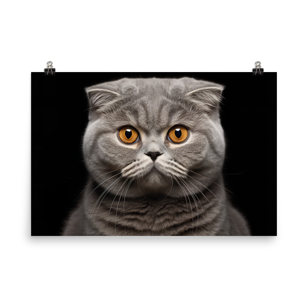 Scottish Fold Photo paper poster - PosterfyAI.com