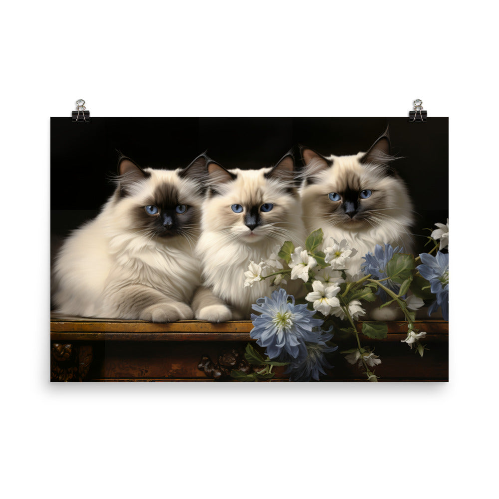 Birman Photo paper poster - PosterfyAI.com