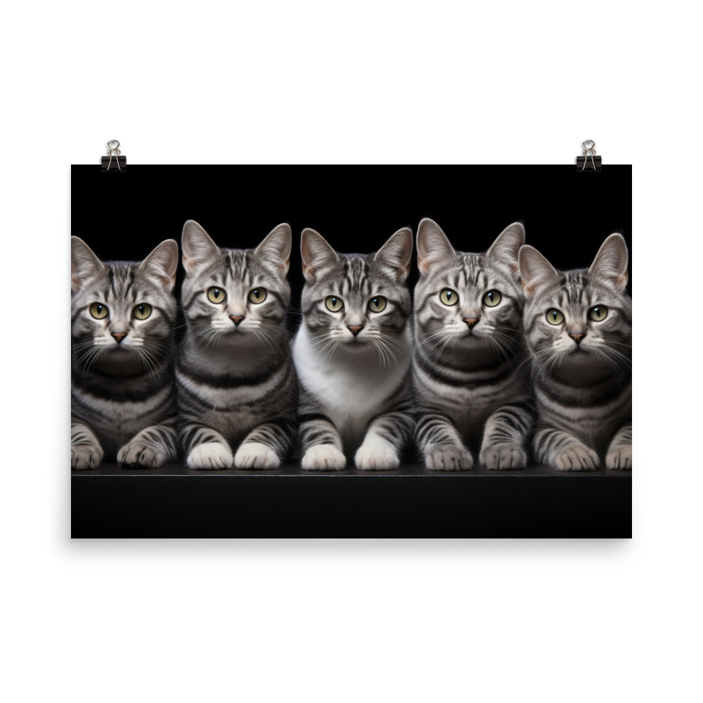 American Shorthair Photo paper poster - PosterfyAI.com