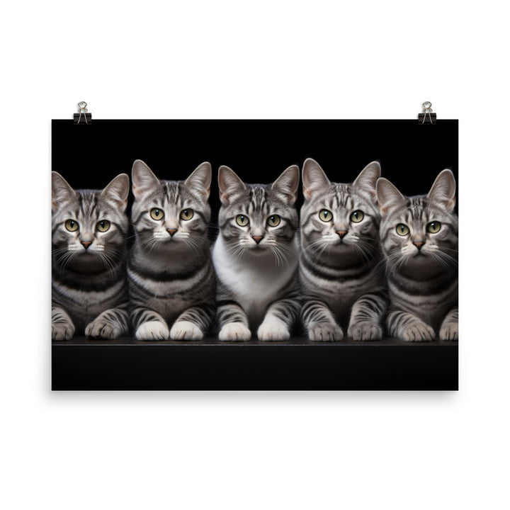 American Shorthair Photo paper poster - PosterfyAI.com