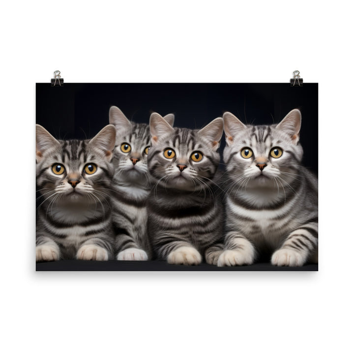 American Shorthair Photo paper poster - PosterfyAI.com