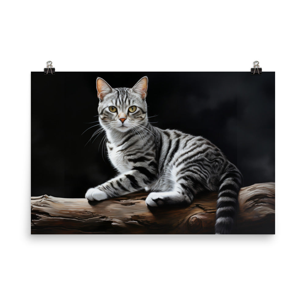 American Shorthair Photo paper poster - PosterfyAI.com
