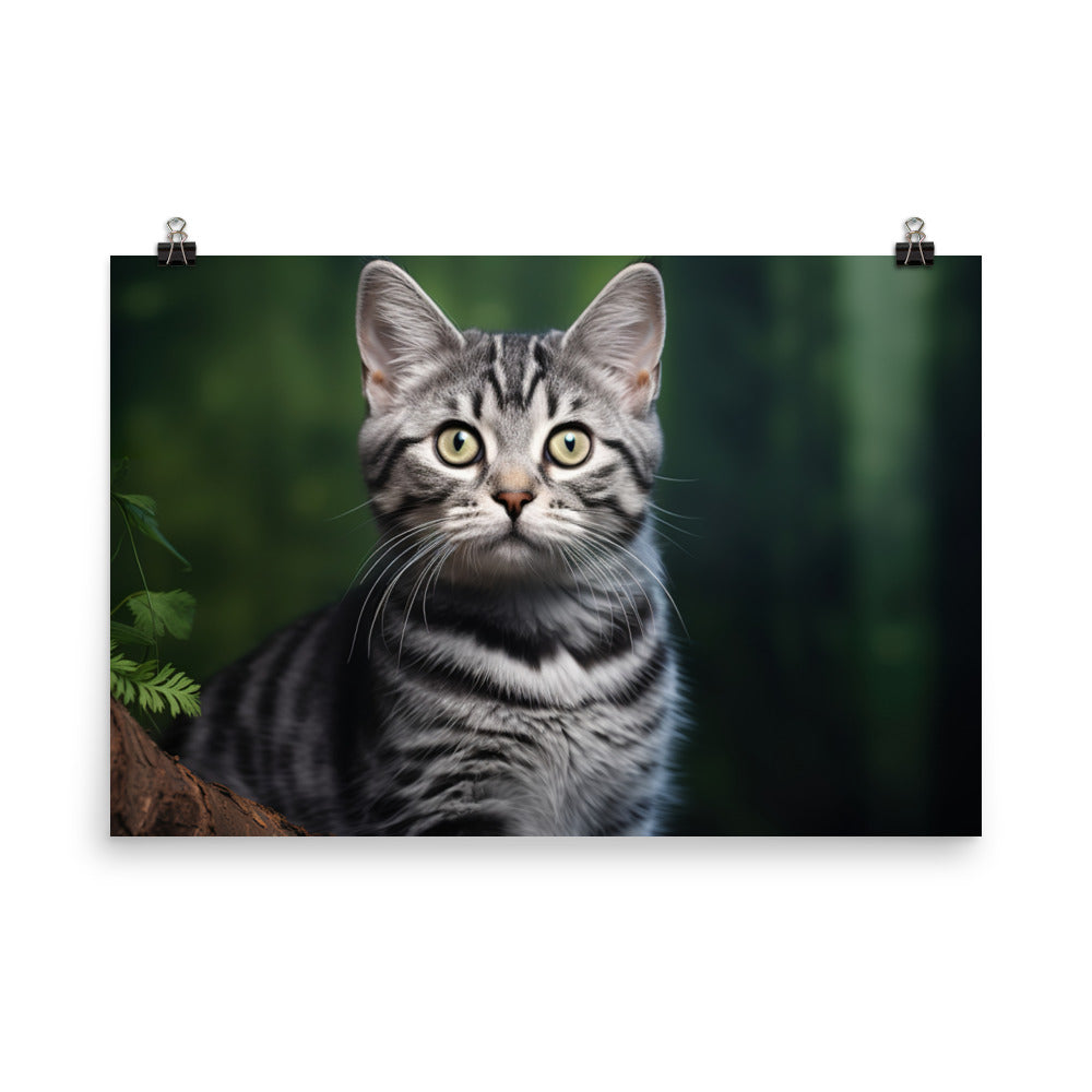 American Shorthair Photo paper poster - PosterfyAI.com