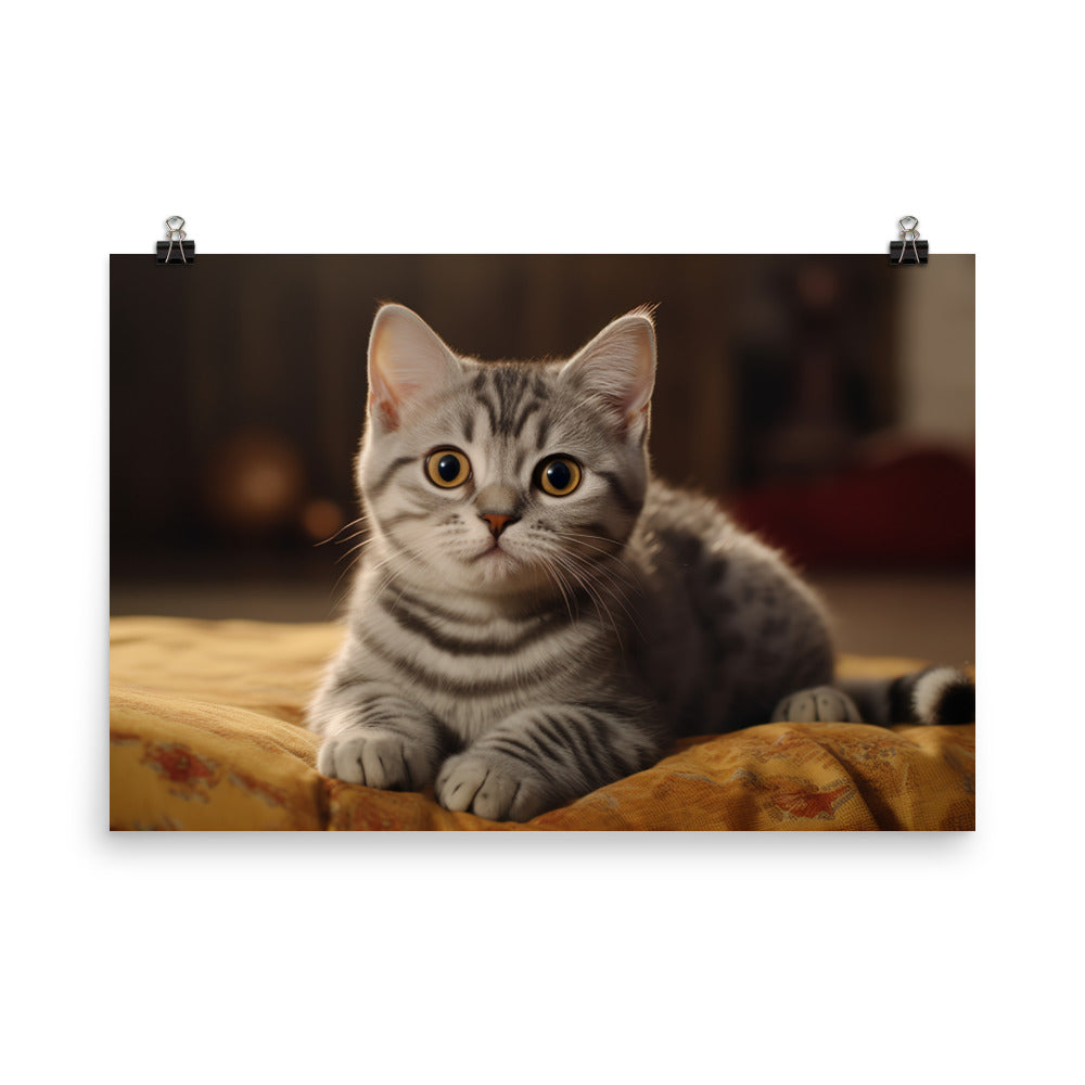 American Shorthair Photo paper poster - PosterfyAI.com