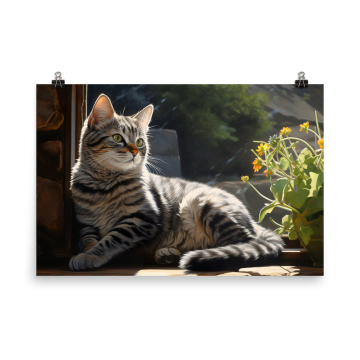 American Shorthair Photo paper poster - PosterfyAI.com