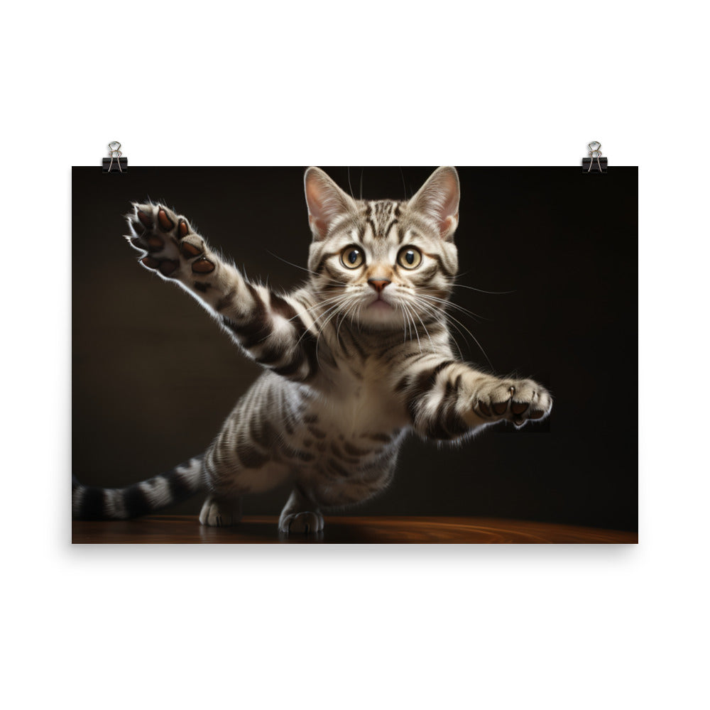 American Shorthair Photo paper poster - PosterfyAI.com