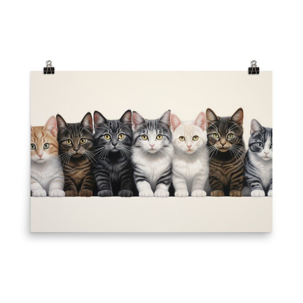 American Shorthair Photo paper poster - PosterfyAI.com