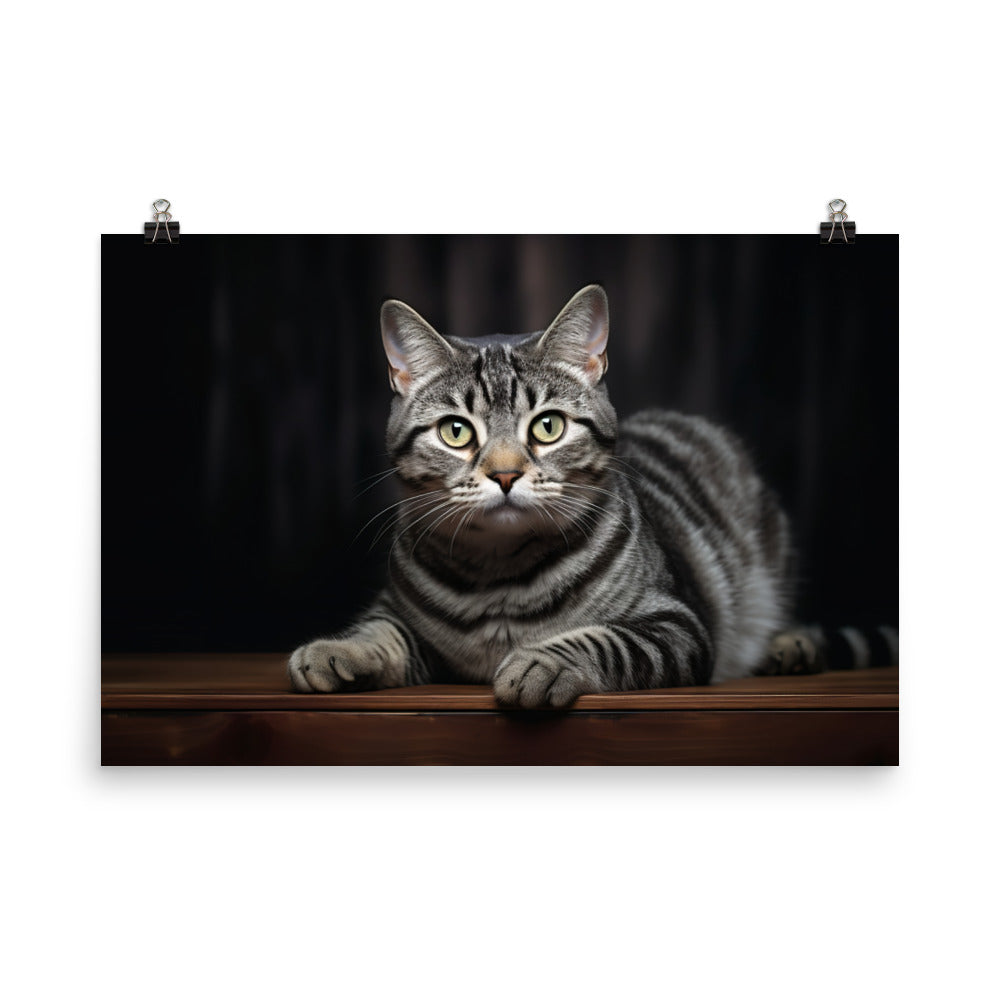 American Shorthair Photo paper poster - PosterfyAI.com