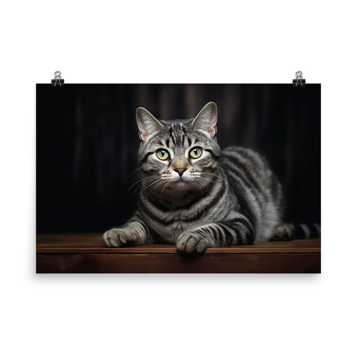 American Shorthair Photo paper poster - PosterfyAI.com