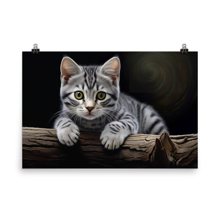 American Shorthair Photo paper poster - PosterfyAI.com