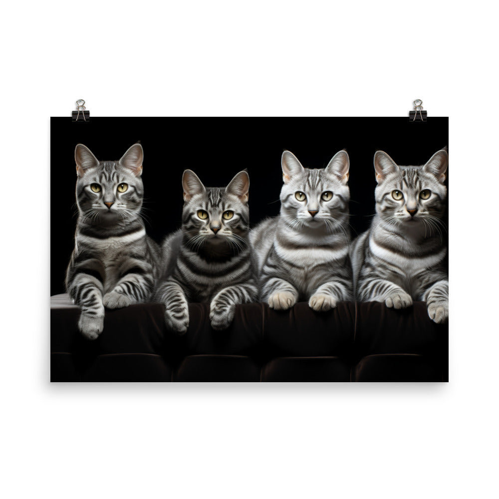 American Shorthair Photo paper poster - PosterfyAI.com