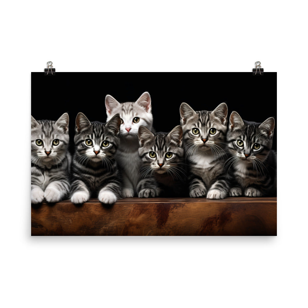 American Shorthair Photo paper poster - PosterfyAI.com