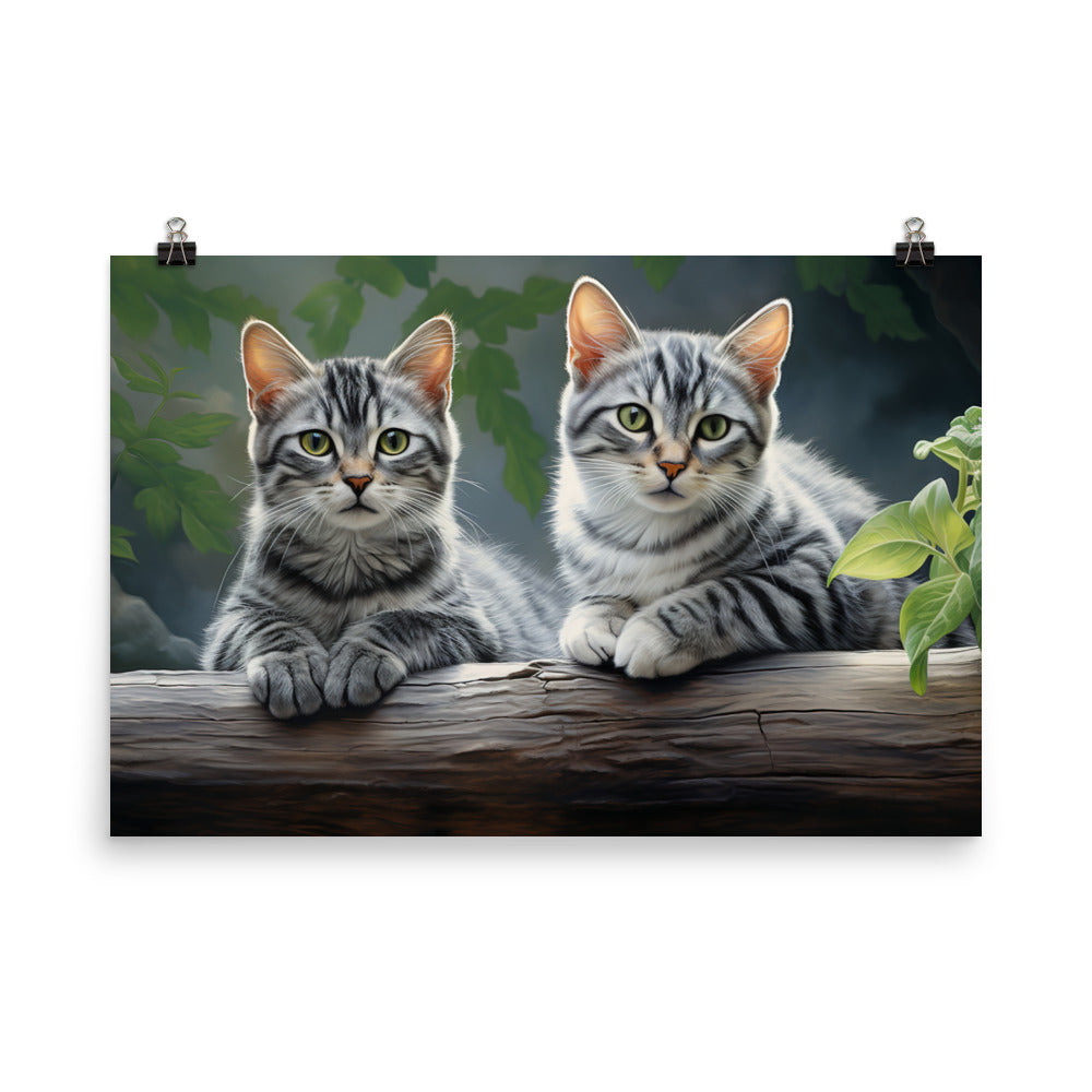 American Shorthair Photo paper poster - PosterfyAI.com