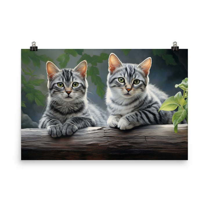 American Shorthair Photo paper poster - PosterfyAI.com