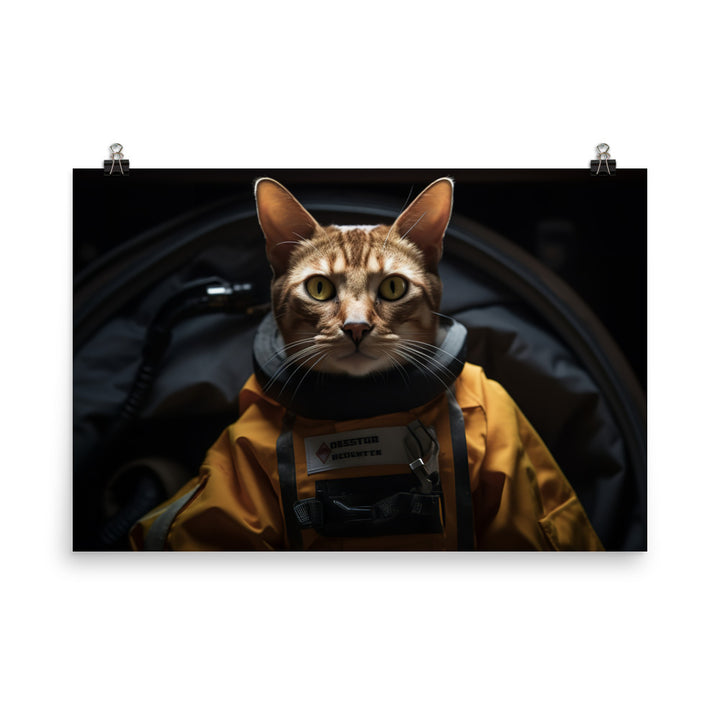 Abyssinian Paramedic Photo paper poster - PosterfyAI.com