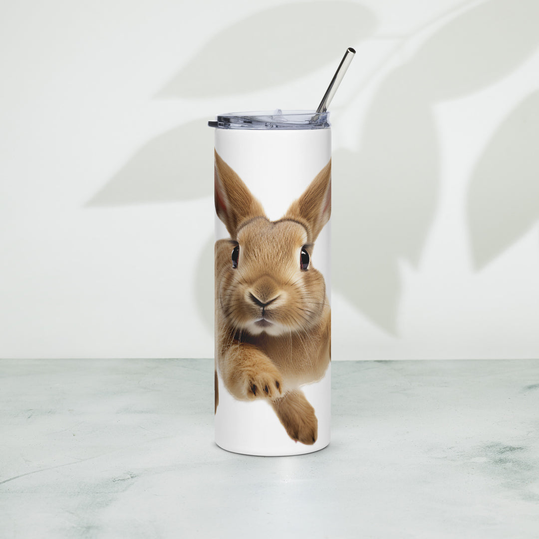 Tan Bunny Tumbler