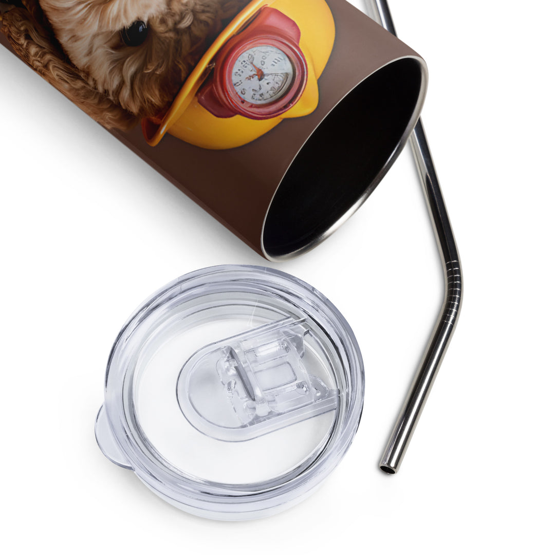 Poodle Firefighter Tumbler
