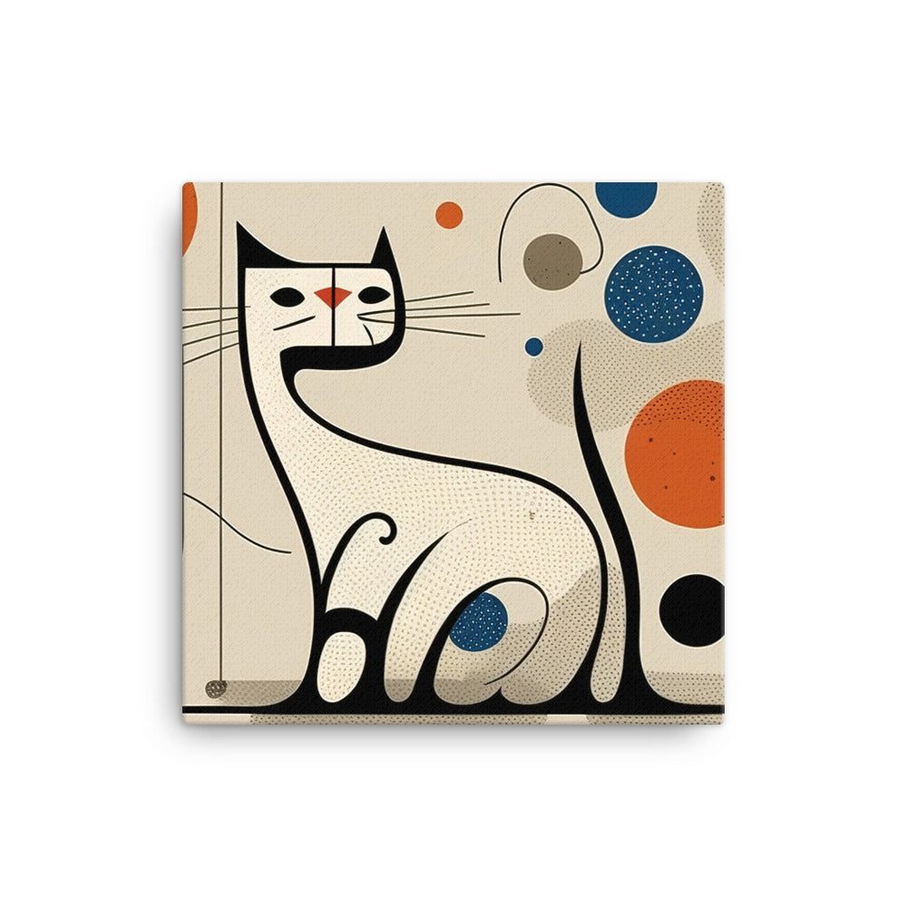 Ragdoll cat in simple abstract style canvas - Posterfy.AI