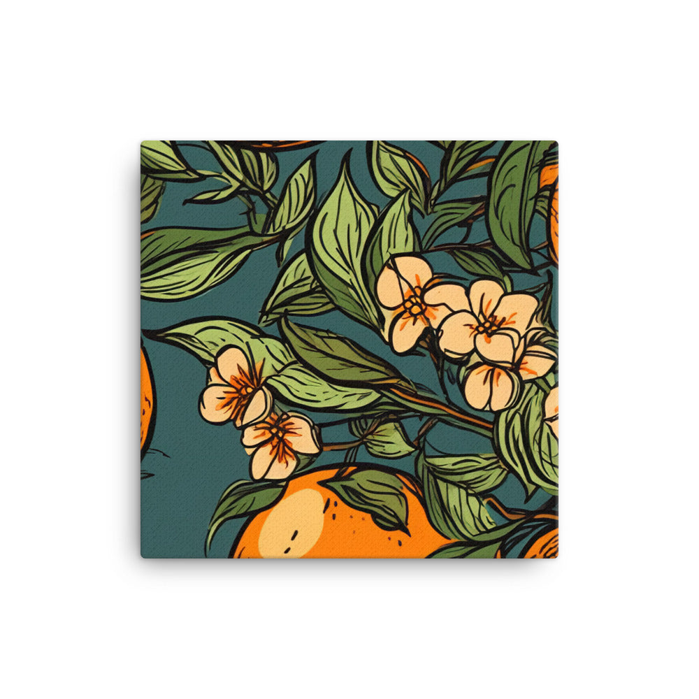 Oranges Pattern canvas - Posterfy.AI