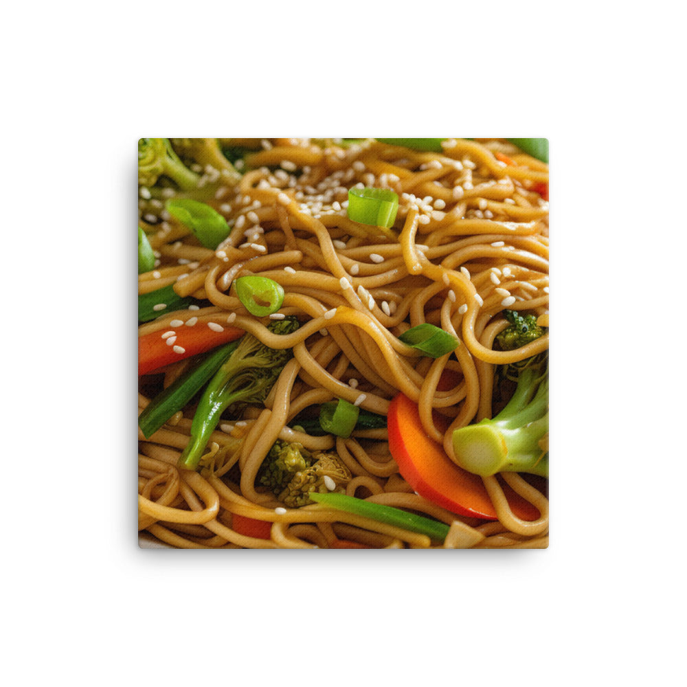 Vegetarian Lo Mein 撈麵 canvas - Posterfy.AI