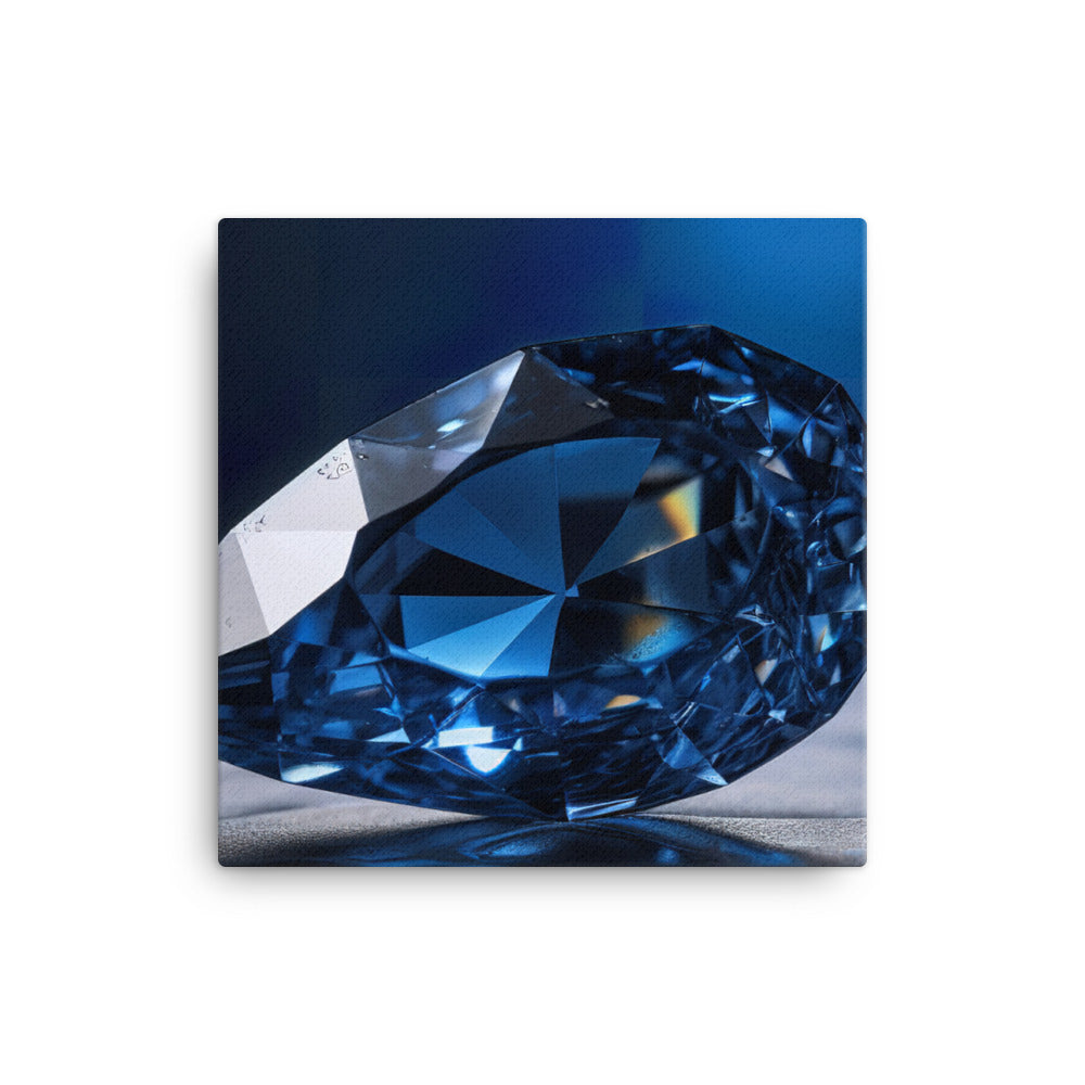 A majestic blue diamond canvas - Posterfy.AI