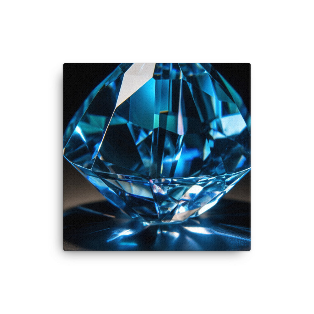 A brilliant blue diamond canvas - Posterfy.AI