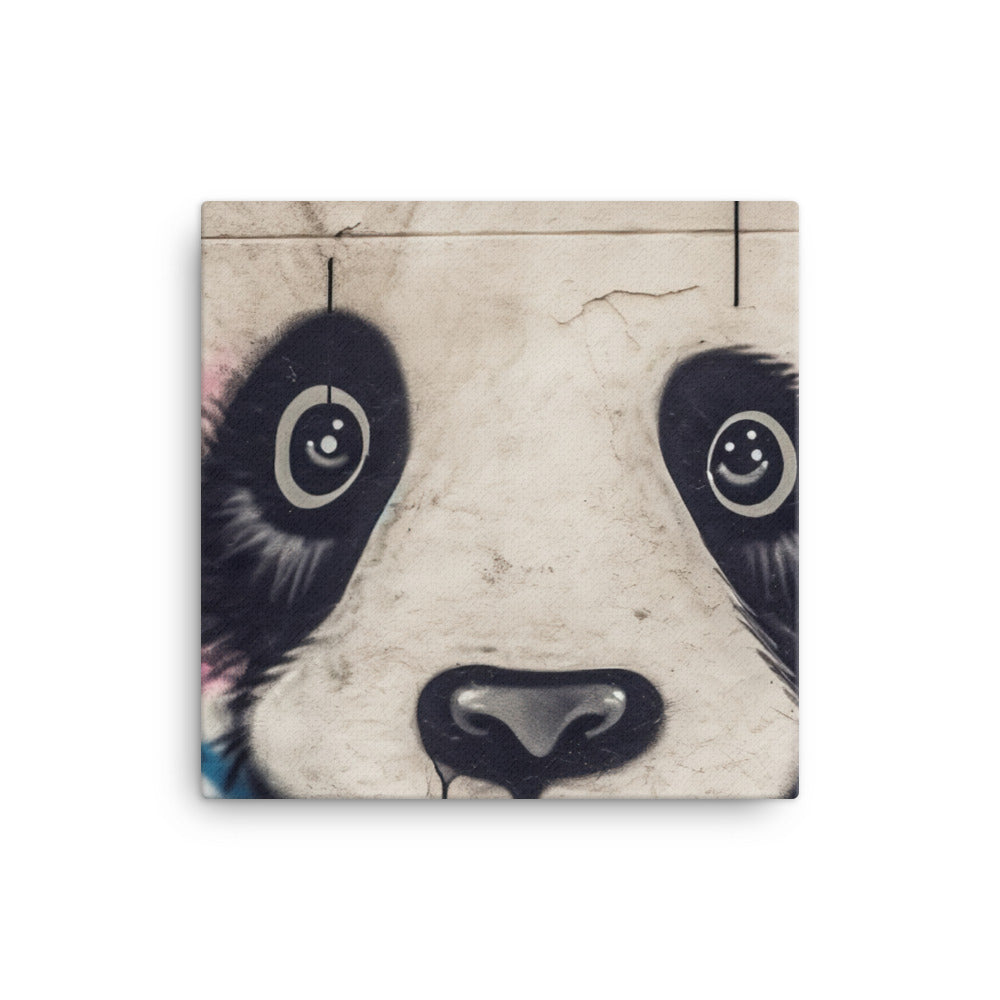 Panda Graffiti canvas - Posterfy.AI