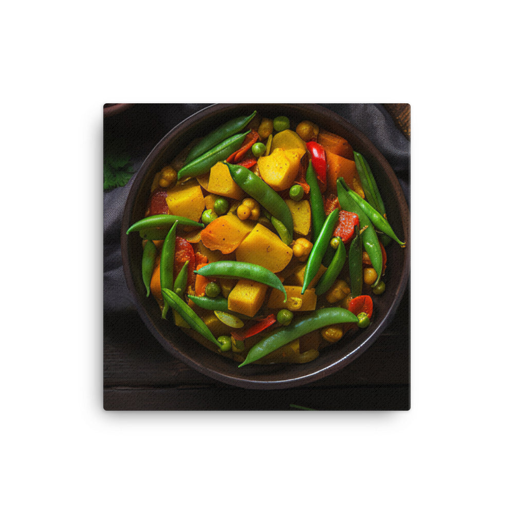 Vegetable Curry canvas - Posterfy.AI