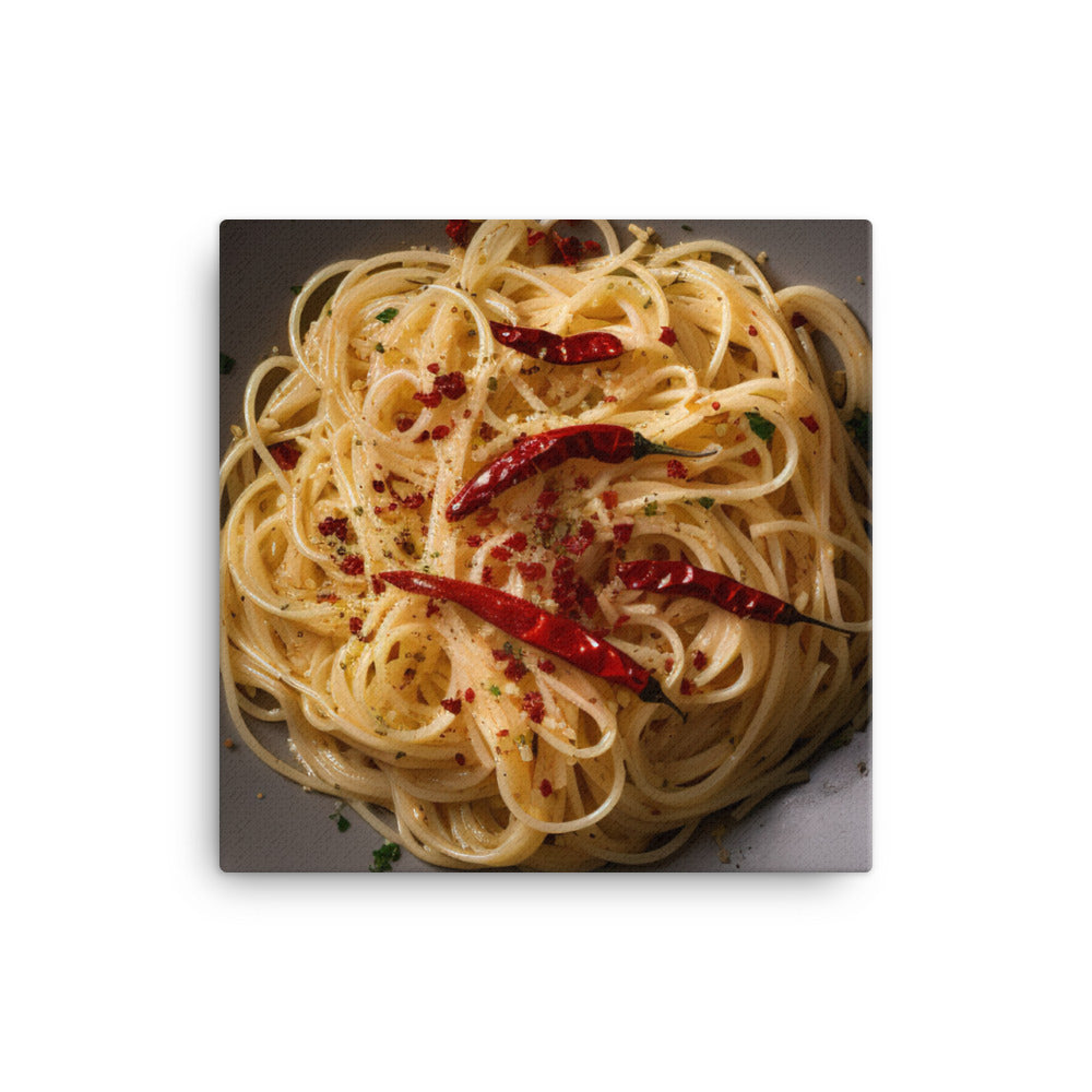 Spaghetti Aglio e Olio canvas - Posterfy.AI