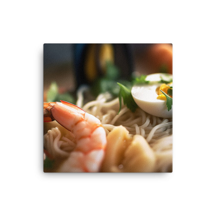 Seafood Ramen canvas - Posterfy.AI