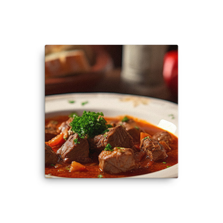 Goulash - A hearty and filling stew canvas - Posterfy.AI