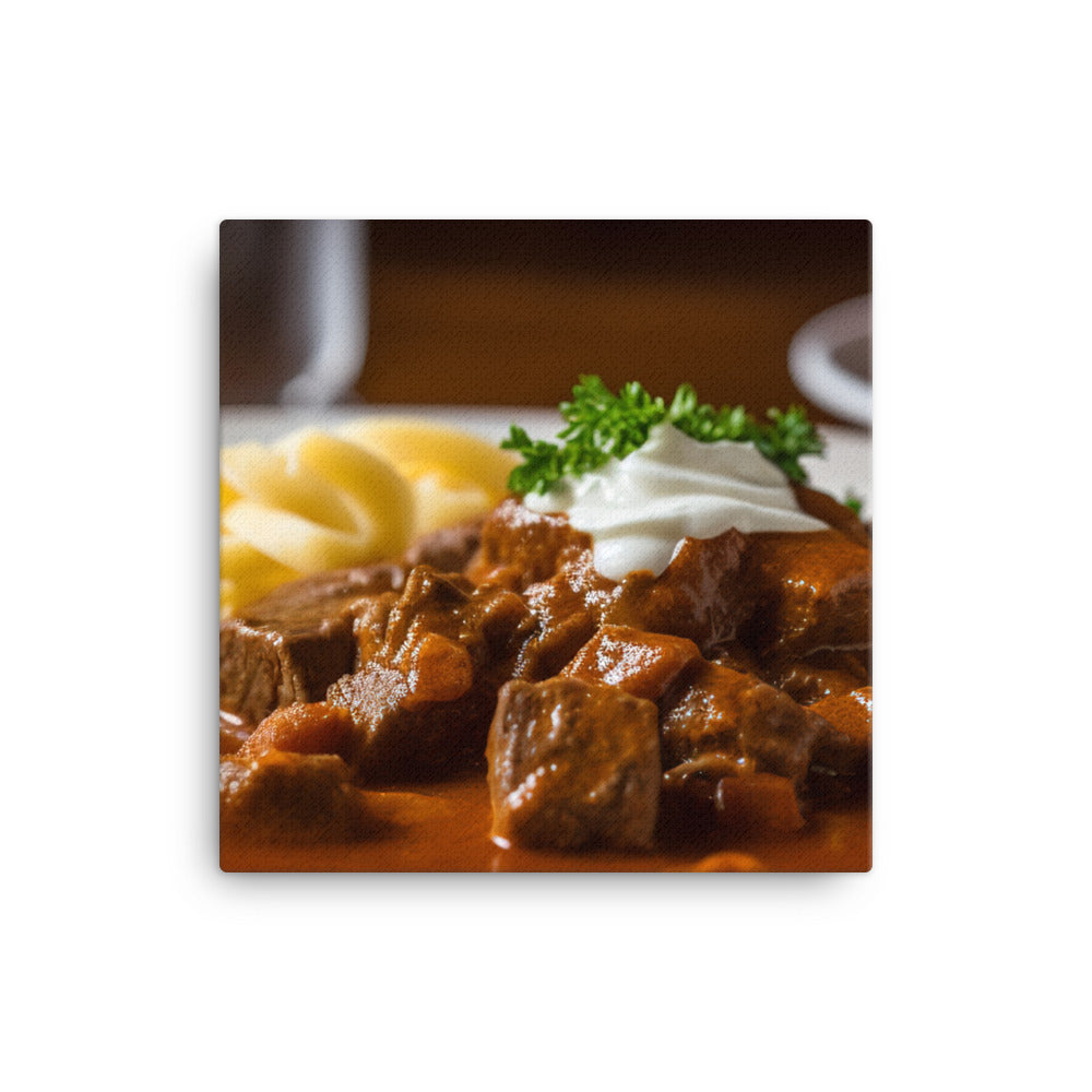 Goulash - A flavorful and aromatic dish canvas - Posterfy.AI