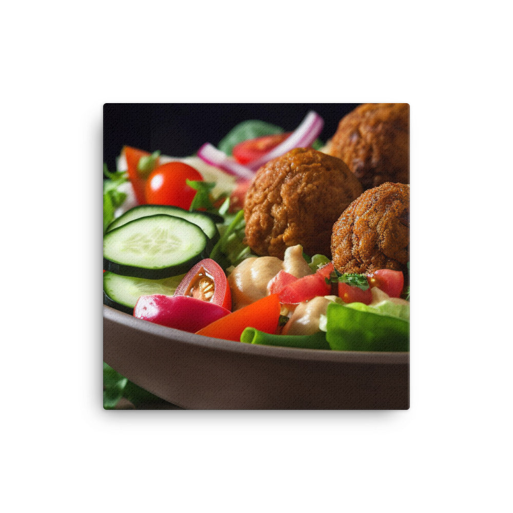 Falafel Salad Bowl canvas - Posterfy.AI