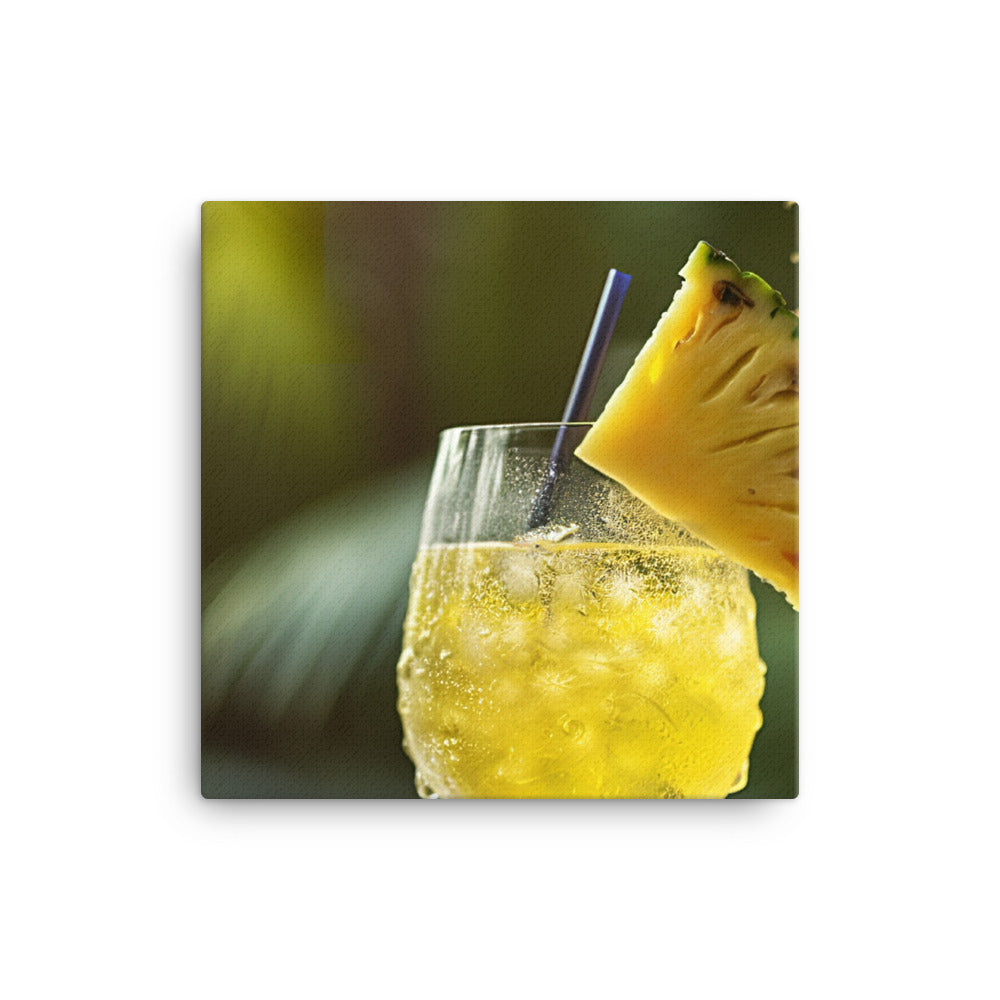 Chilled pineapple juice canvas - Posterfy.AI