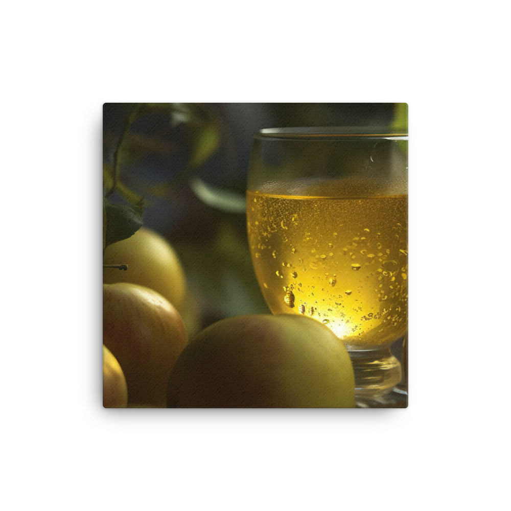 Fresh apple juice canvas - Posterfy.AI