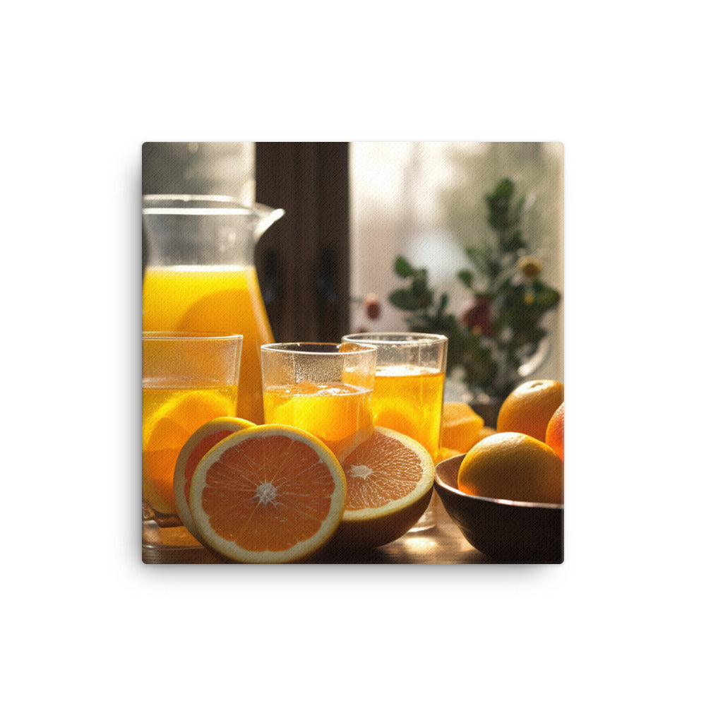 Orange juice canvas - Posterfy.AI
