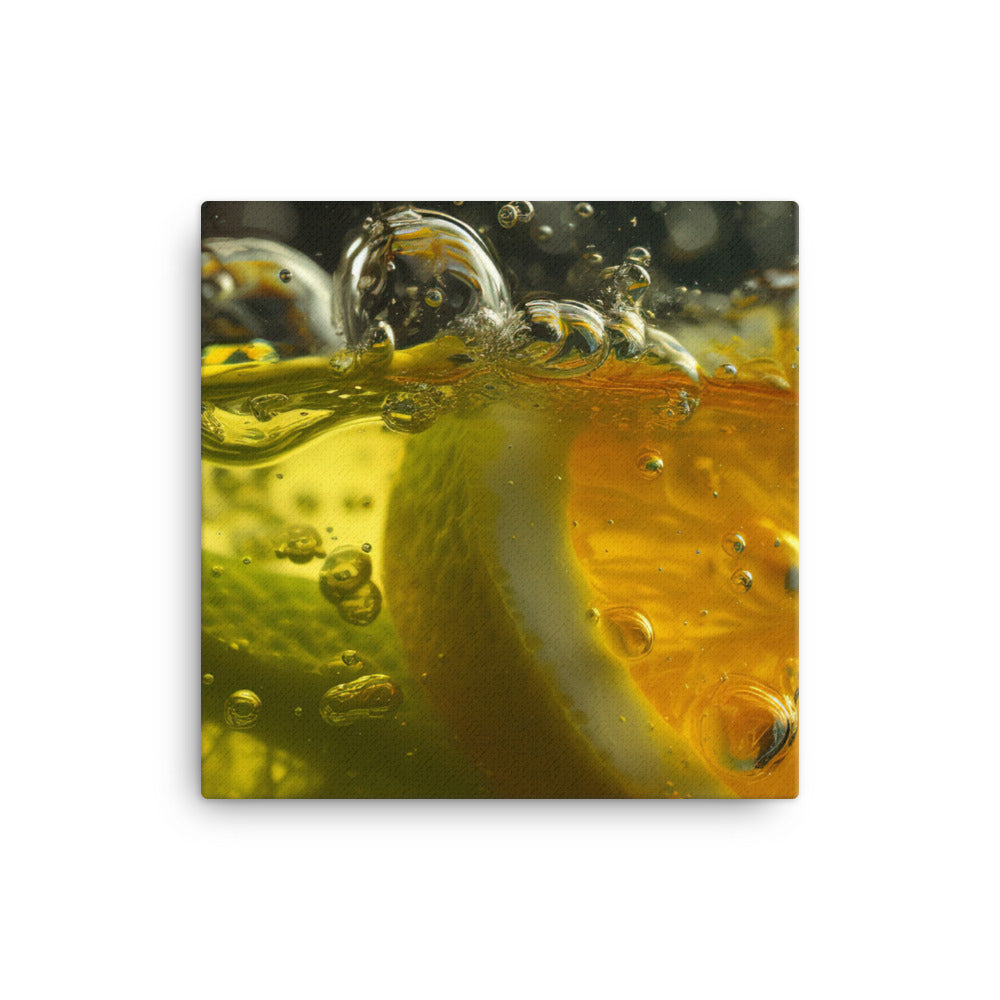Sparkling Lemon Lime Symphony canvas - Posterfy.AI