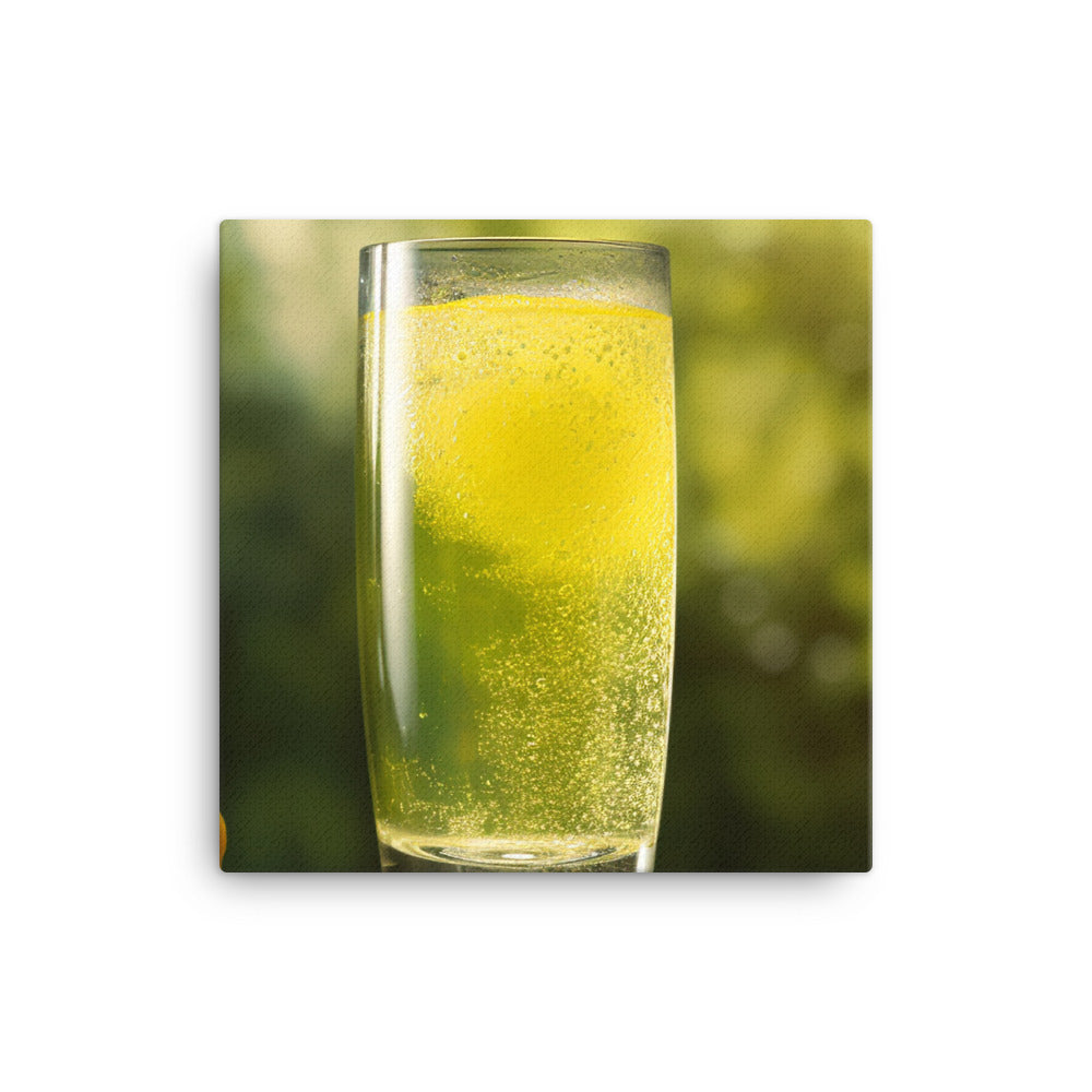 Ice cold lemon lime soda canvas - Posterfy.AI