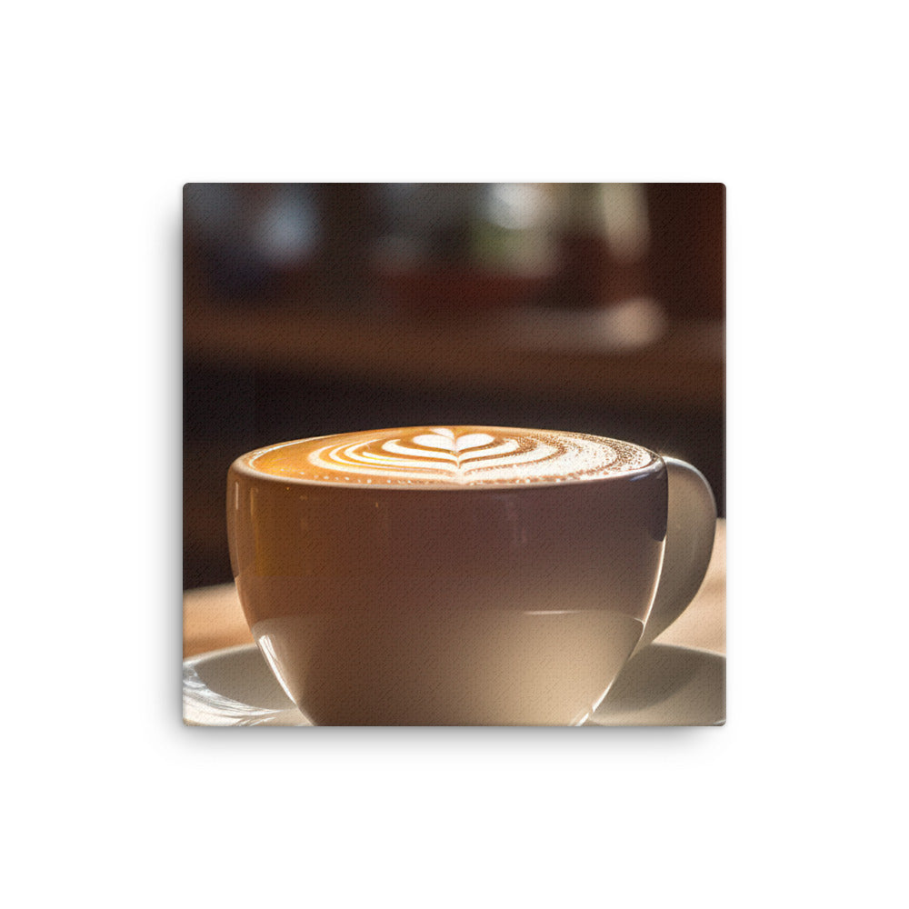 Smooth and Velvety Flat White canvas - Posterfy.AI