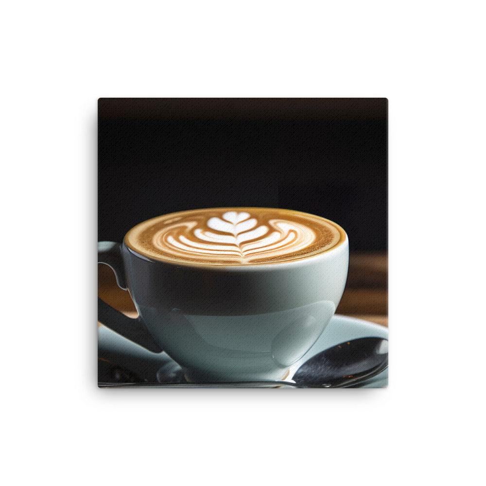 Creamy Flat White Delight canvas - Posterfy.AI