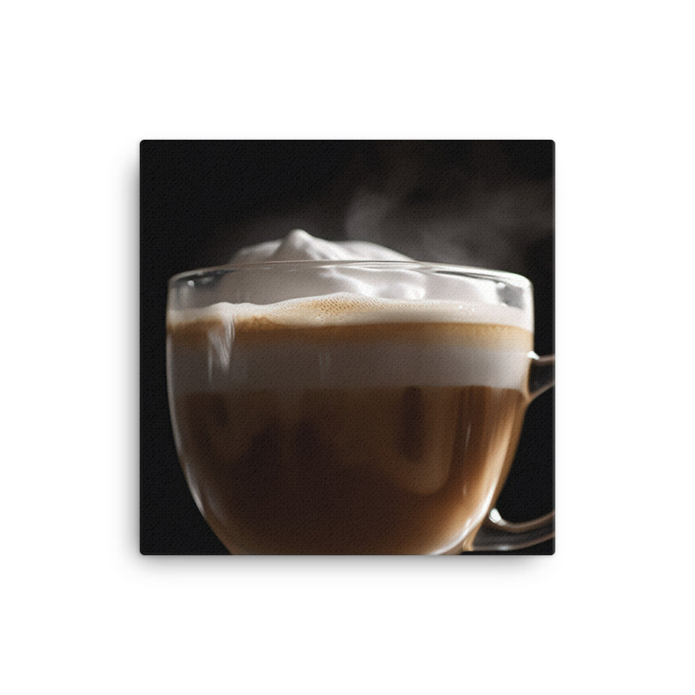 Creamy Cappuccino Delight canvas - Posterfy.AI