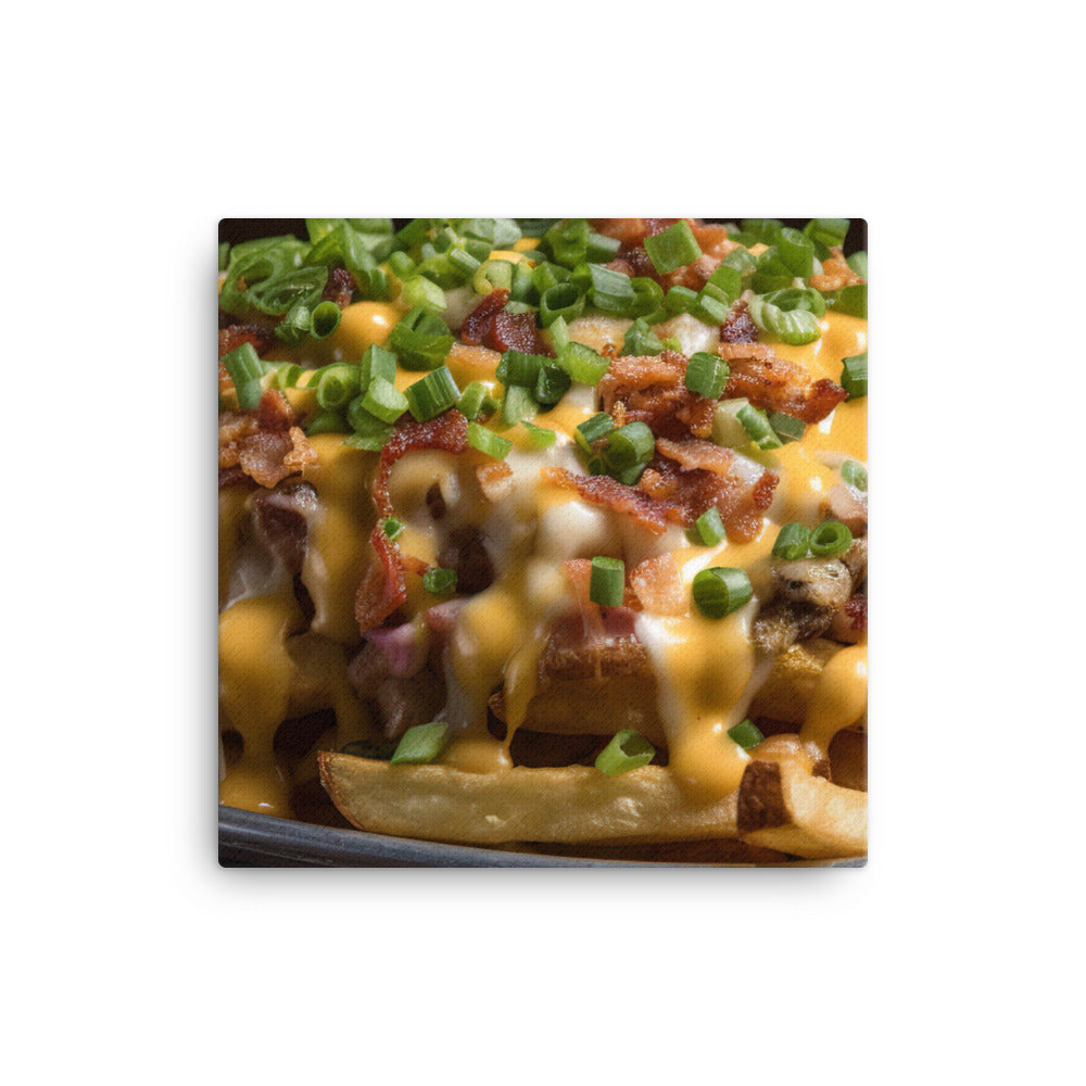 Loaded Cheese Fries canvas - Posterfy.AI